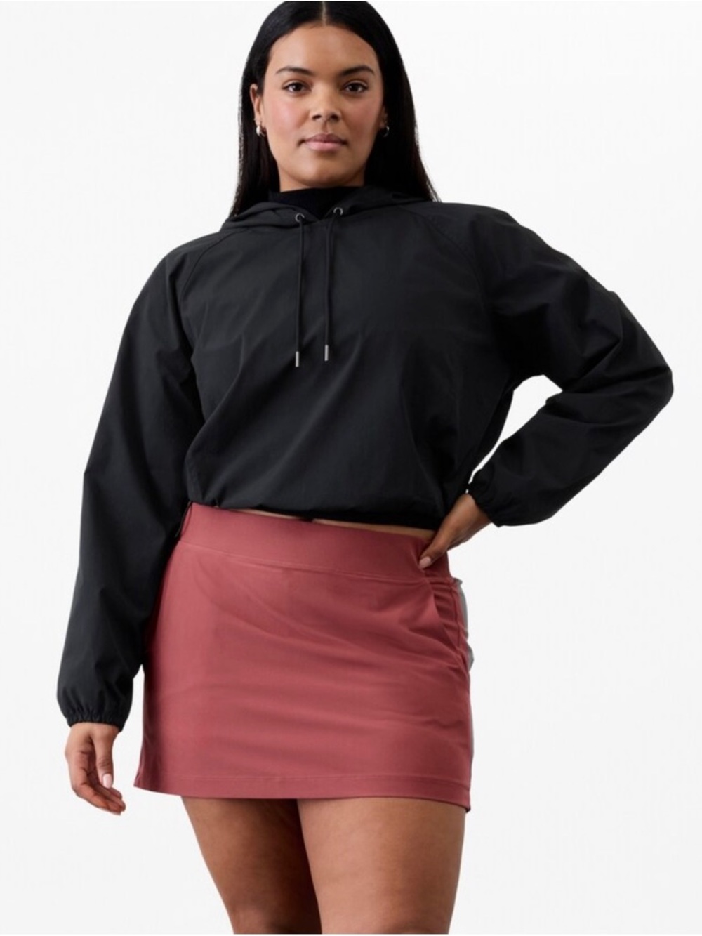 Athleta Mid-Rise 13.5” Brooklyn Skort Pink Size 8 Excellent Condition
